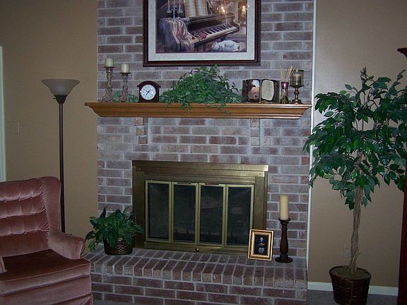 Brick Fireplace