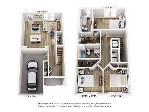 Floor plan Townhome F