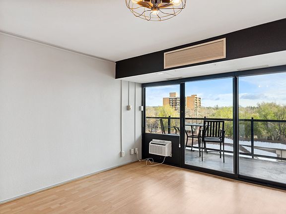 Living room and East-facing balcony