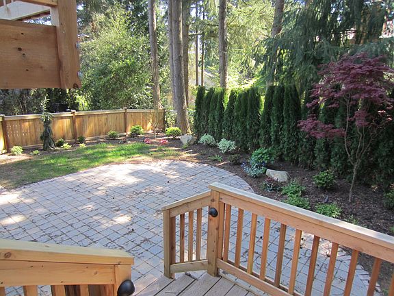 New stone patio terrace