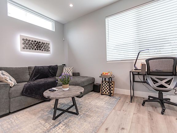 Comfy sofa that turns into a twin bed.