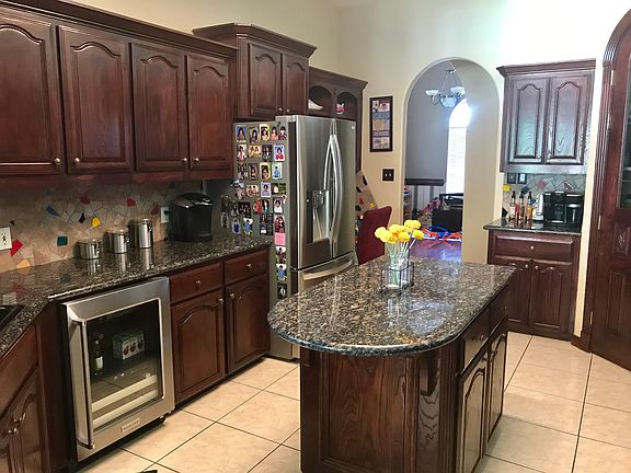 Kitchen with beverage center