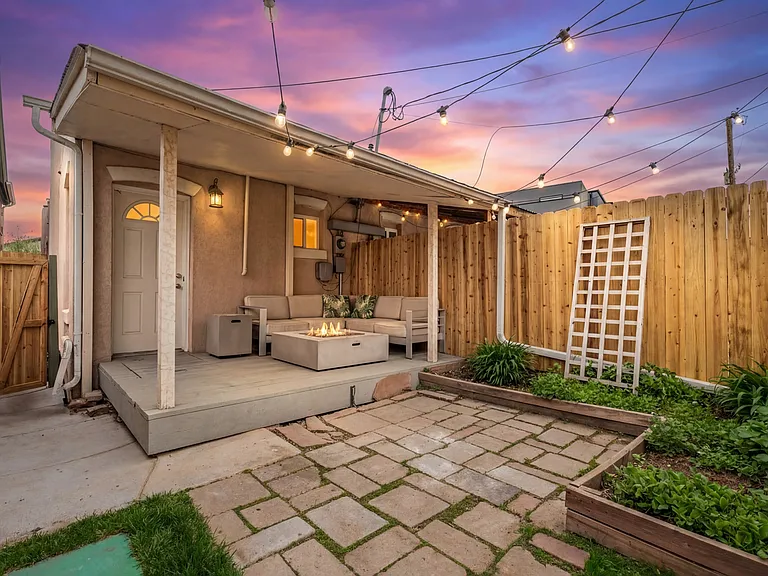 Private fenced yard with fire pit & outdoor seating included.