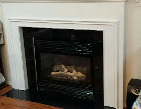 Remodeled fireplace