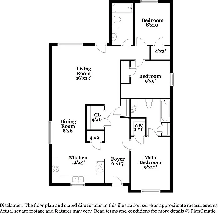 3 bed, 2.0 bath, 1052 sqft, $1,675 — Photo 2