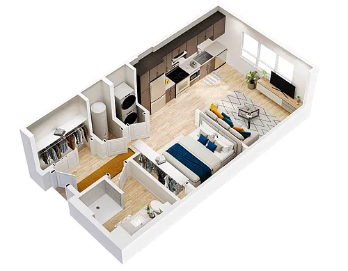 Floor plan Income-Restricted Carter
