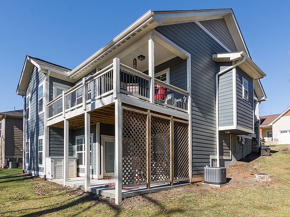 Partially covered rear deck
