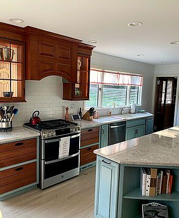 New gas range and vent hood 