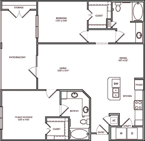 Floor plan B2