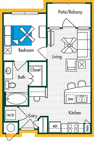 1BR/1BA - A1 1BR/1BA - A1