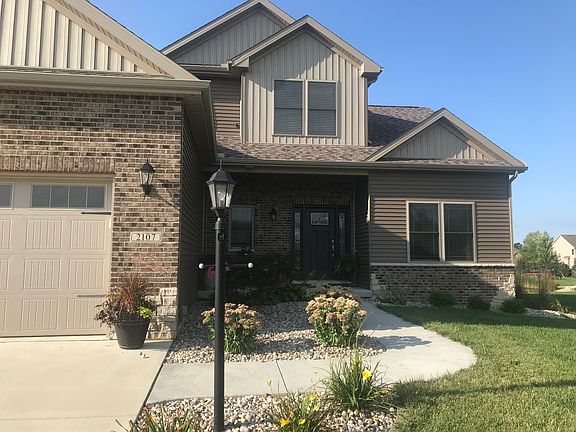 Front entry and landscaping