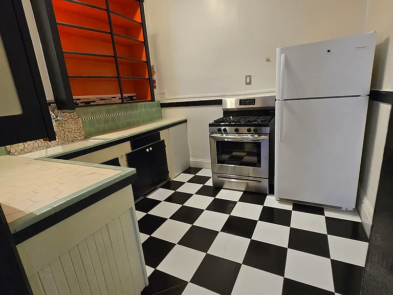 Old style, unique historic kitchen with new appliances