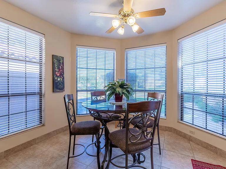 Breakfast nook in kitchen