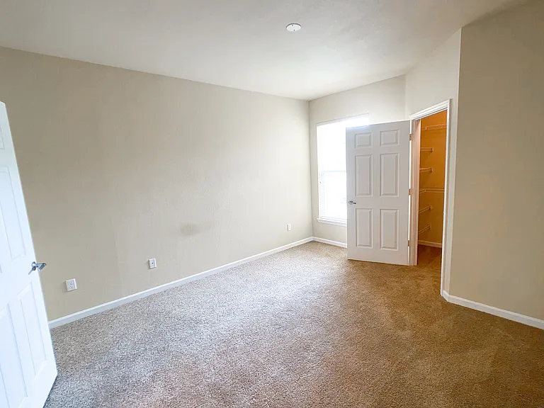 Large Bedroom with Lush Carpet and Walk in Closet Large Bedroom with Lush Carpet and Walk in Closet