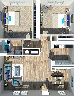 Two Bedroom One Bathroom Two Bedroom One Bathroom