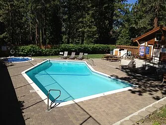 HOA community heated pool and hot tub open during summer months.