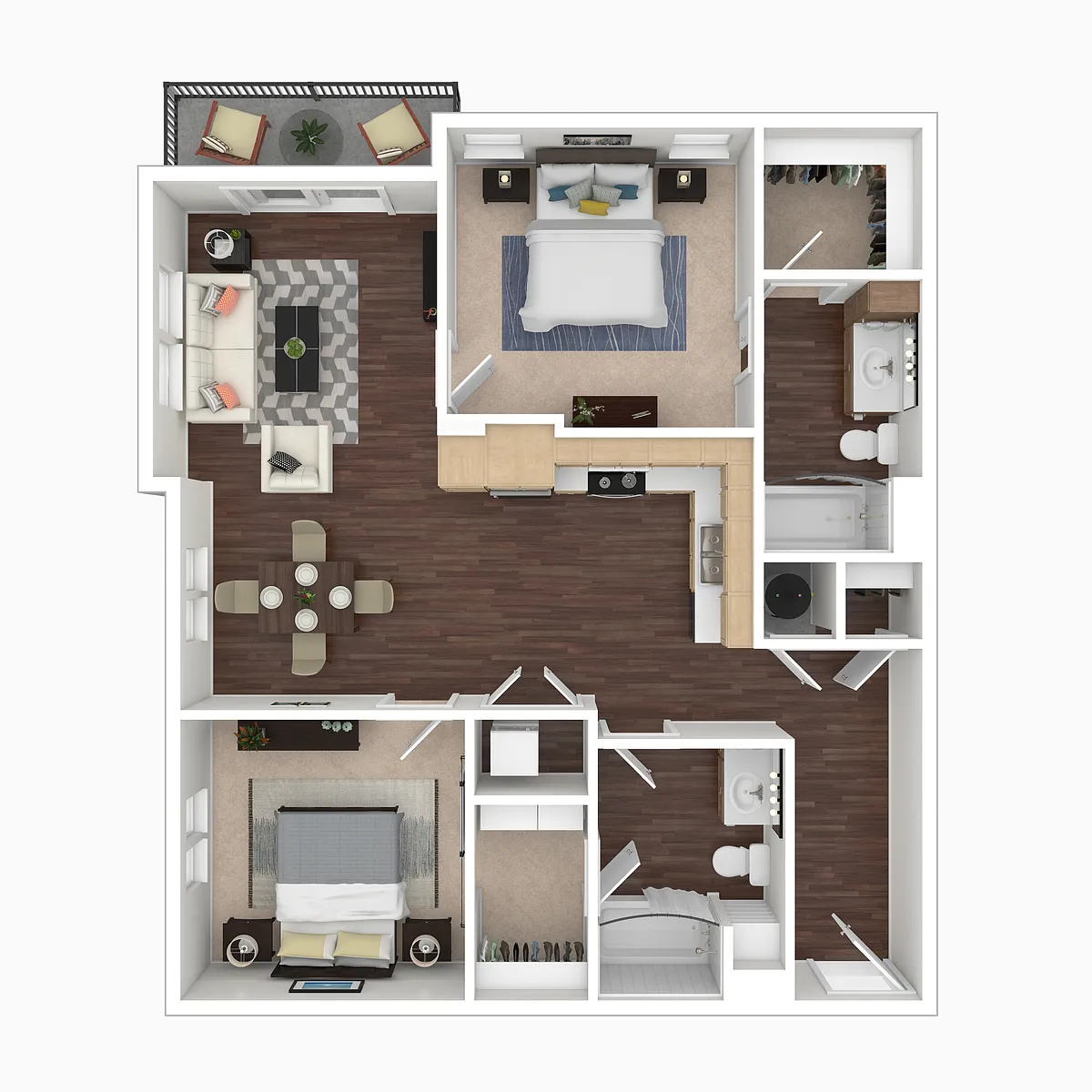 Floor plan B2 - Lucky Peak
