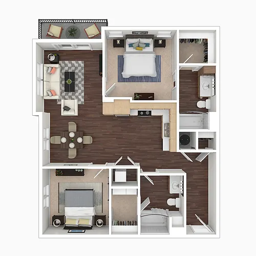 Floor plan B2 - Lucky Peak