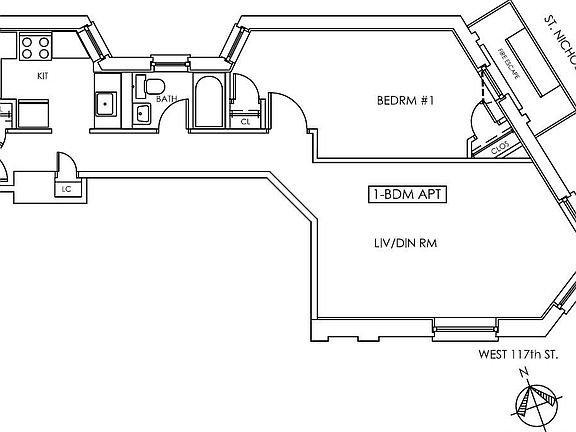 2nd image of 211 W 117th St APT 3A