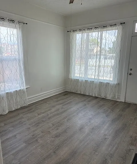 Large windows in living room