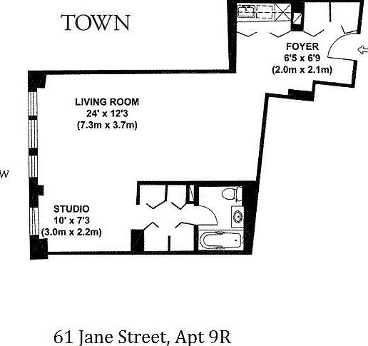 1st image of 61 Jane St APT 9R
