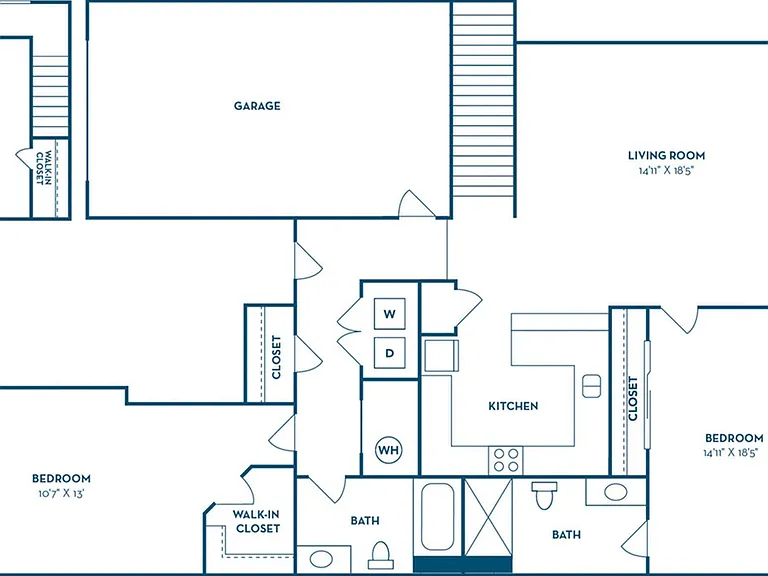 2 Bedroom | 2 Bath | 1370 SF 2 Bedroom | 2 Bath | 1370 SF