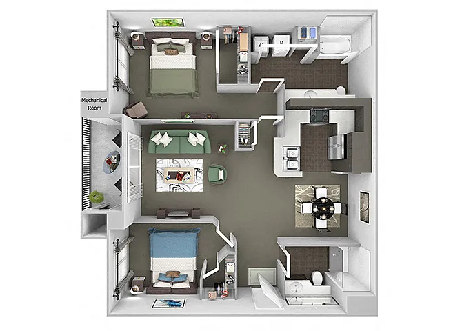 Floor plan B1 (Cottonwood)