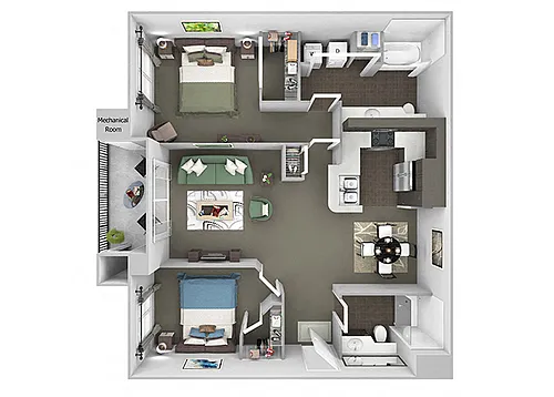 Floor plan B1 (Cottonwood)