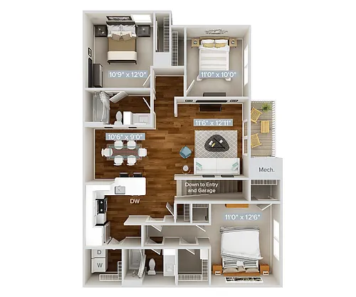 Floor plan C3G-1308