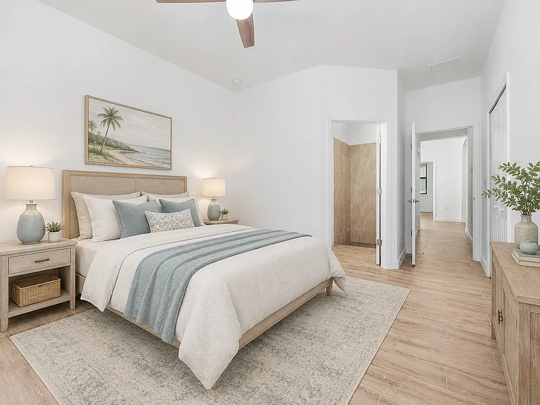 Bedroom 2 with ensuite bath