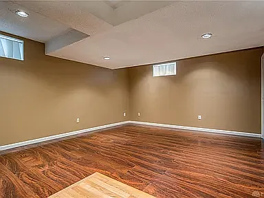 Partially finished basement