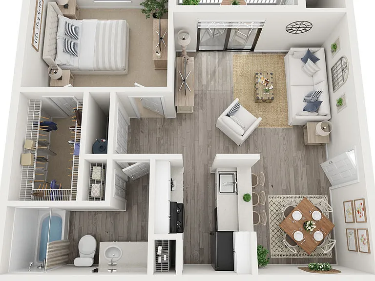 A2: Beds - 1: Baths - 1: SqFt 650