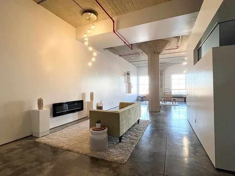 Living Area + Electric Fireplace