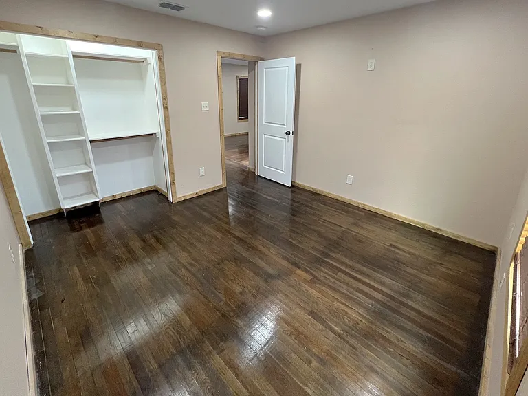 We're adding closet doors to this spacious closet - by the time you see this, it might already be done!