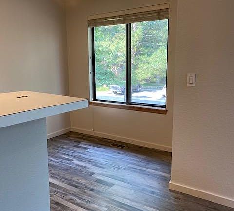 Dining area and kitchen bar counter.