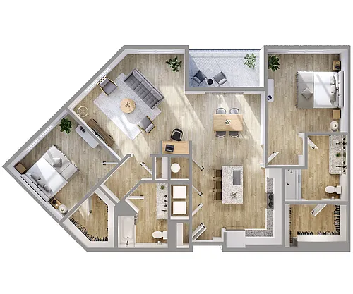 Floor plan B3
