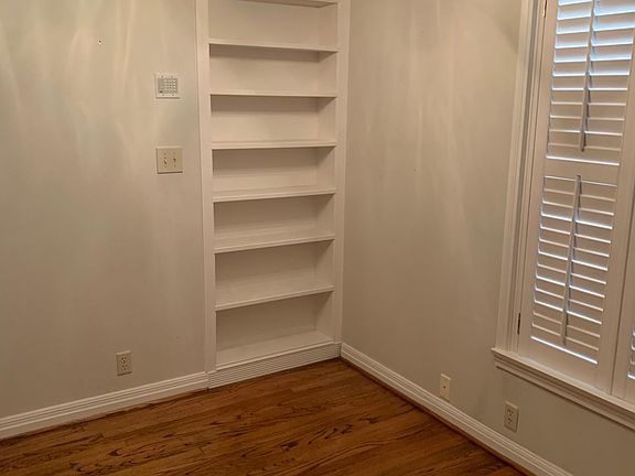 Built in bookcase in living room