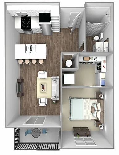 Floor plan Studio-562