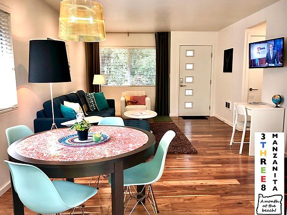 One big great room; hi speed Wi-fi, Smart ROKU TV's w/ YouTube TV, Herman Miller Eames dining chairs and other high end, modern furnishings in pristine condition.