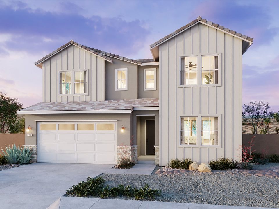 Radiance at Solara Exterior Rendering Plan 4 Farmhouse Corona, CA