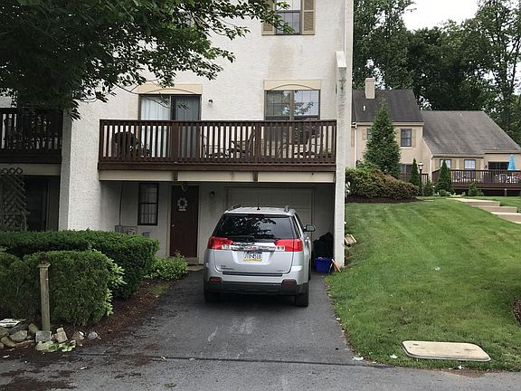 Back deck and driveway and garage