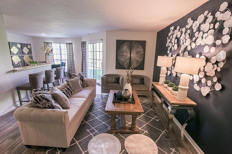 Spacious living area at Kensington Grove in Westerville OH
