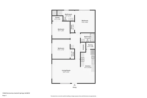 Floor plan 3 Bedroom