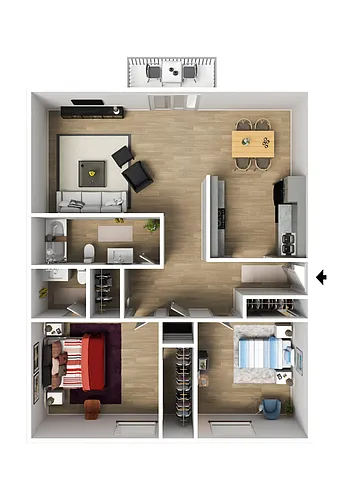 Floor plan UV Classic 2x1.5