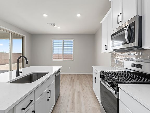 Each kitchen comes with stainless steel, upgraded appliances.