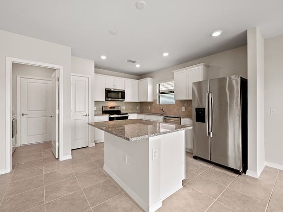 Kitchen with open concept layout