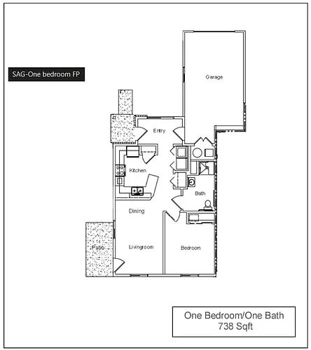 Floor plan 1 Bedroom
