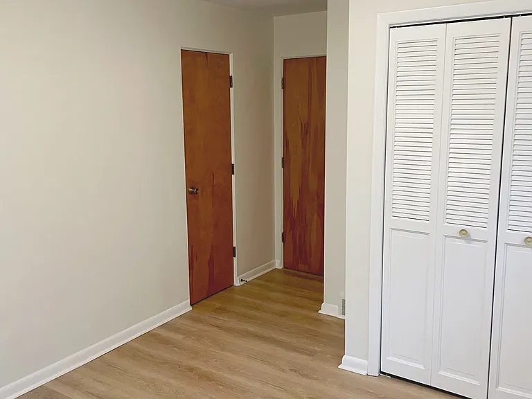 Back bedroom has lots of closet space, all new flooring