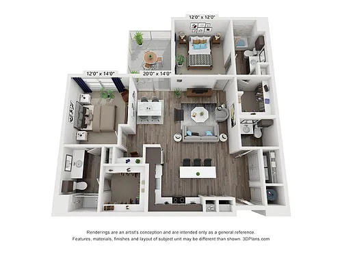 Floor plan B3