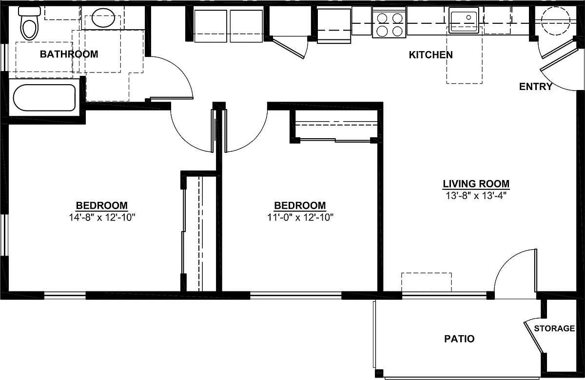 Floor plan 2 Bedroom